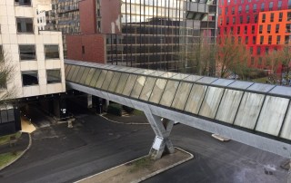 La passerelle, avant sa déconstruction