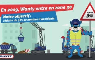 En 2019, Wanty entre en zone 30. Notre objectif: réduire de 30% le nombre d'accidents