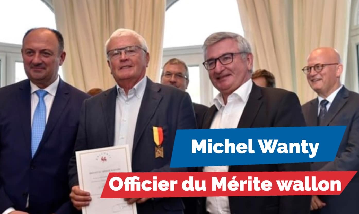 Michel Wanty élevé au rang d’Officier du Mérite wallon