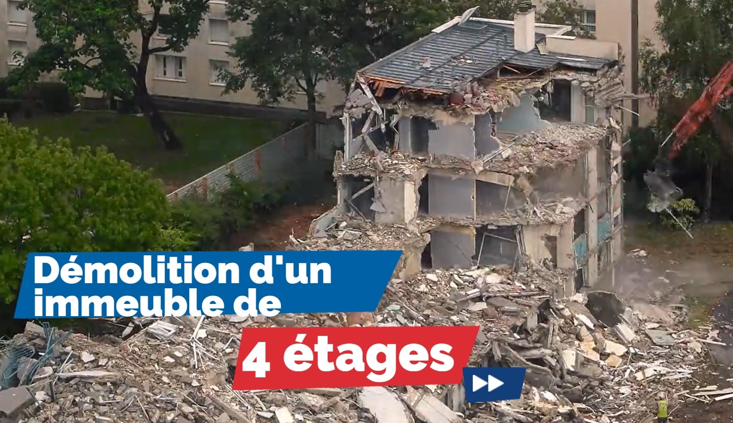 Wanty SAS déconstruit un immeuble de 4 étages (vidéo)