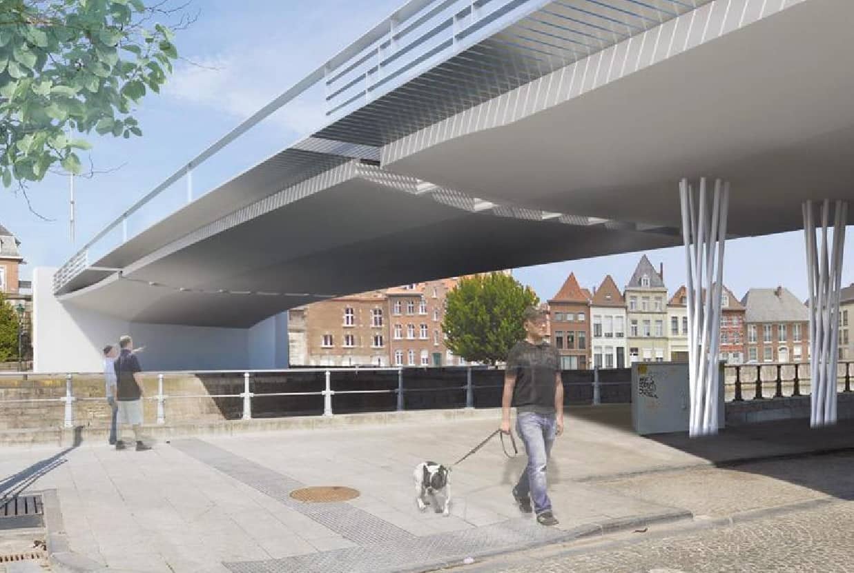 Tournai: déconstruction du pont-à-Ponts